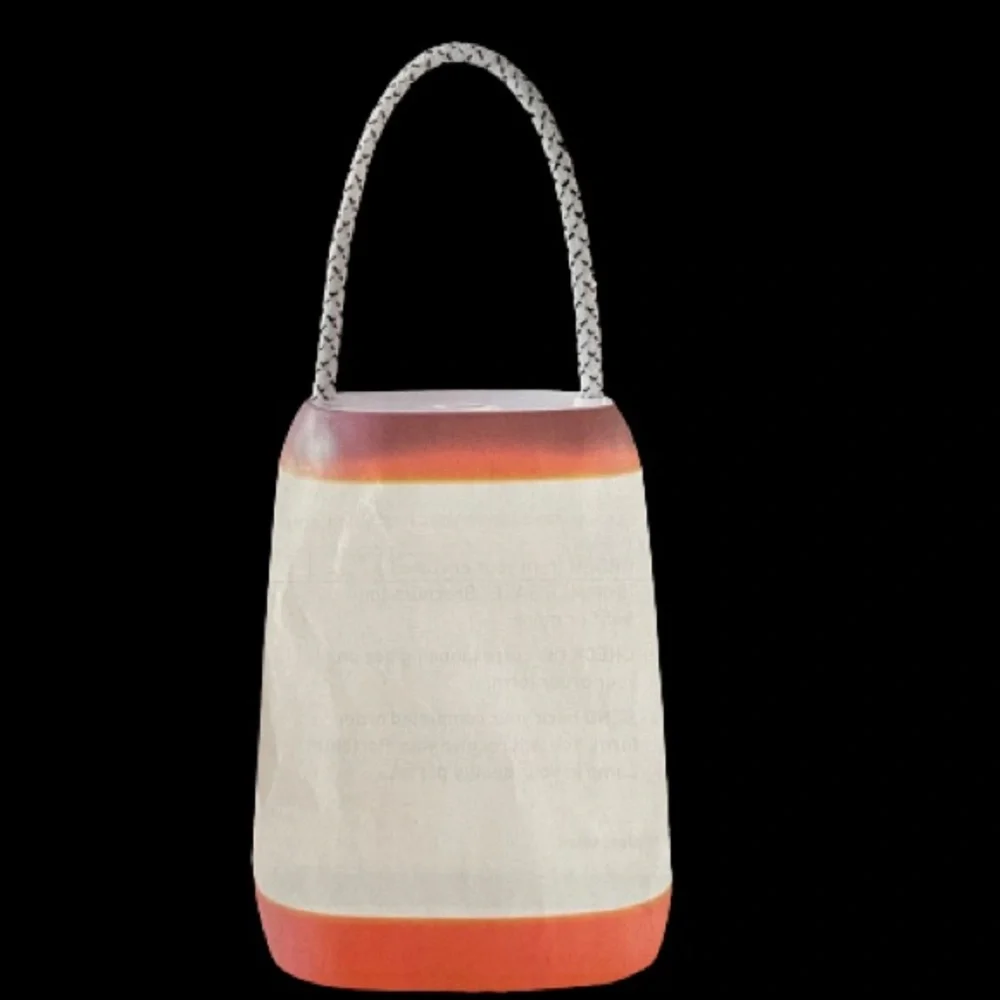 Indoor/Outdoor Mini LED Lantern White/Pink